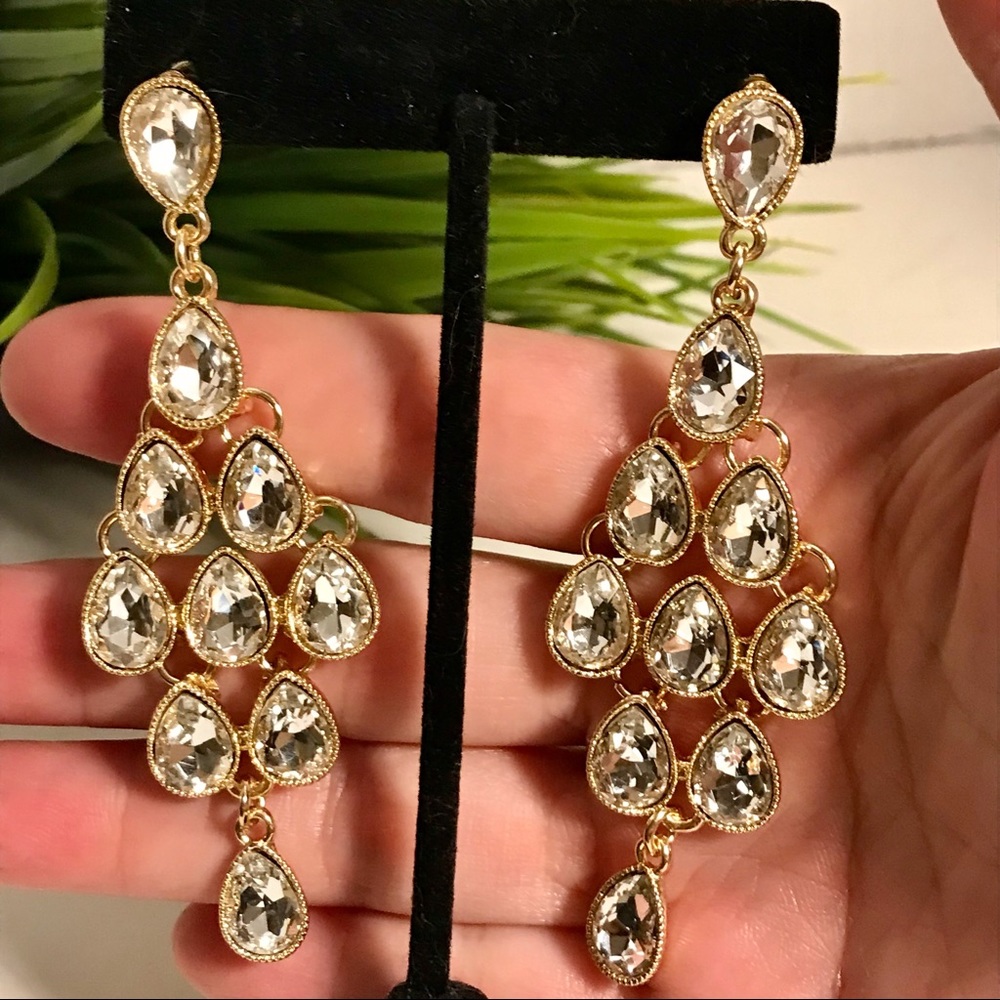 Crystal Drop Dangling Earrings